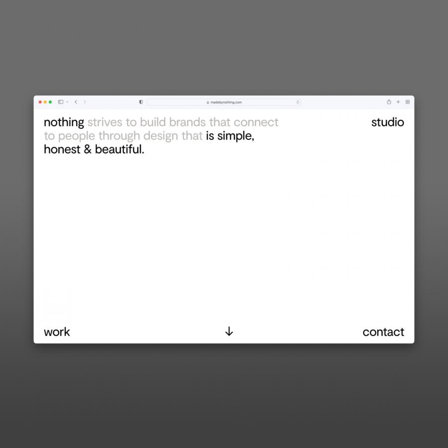 UX and web design inspiration — nothing UX and web design inspiration — nothing