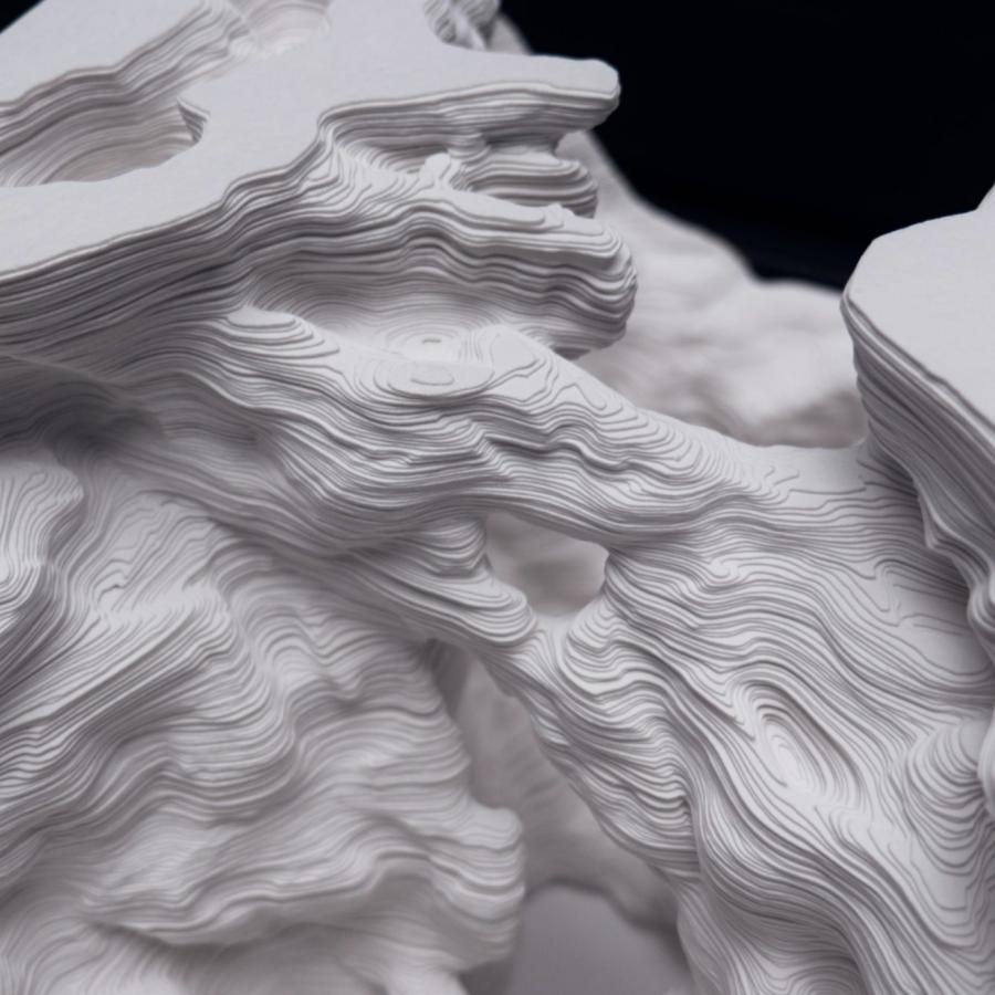 Orpheus - 350+ cuts of paper sculpture/installation