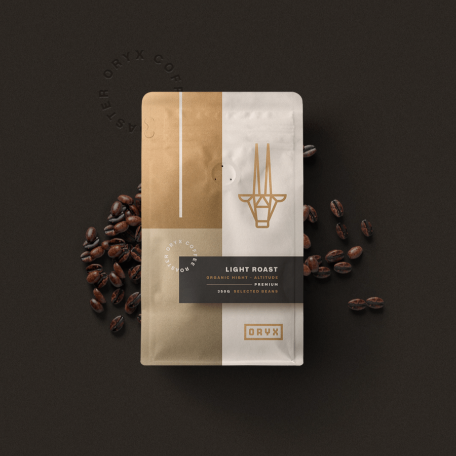 Branding and packaging design for Oryx coffee