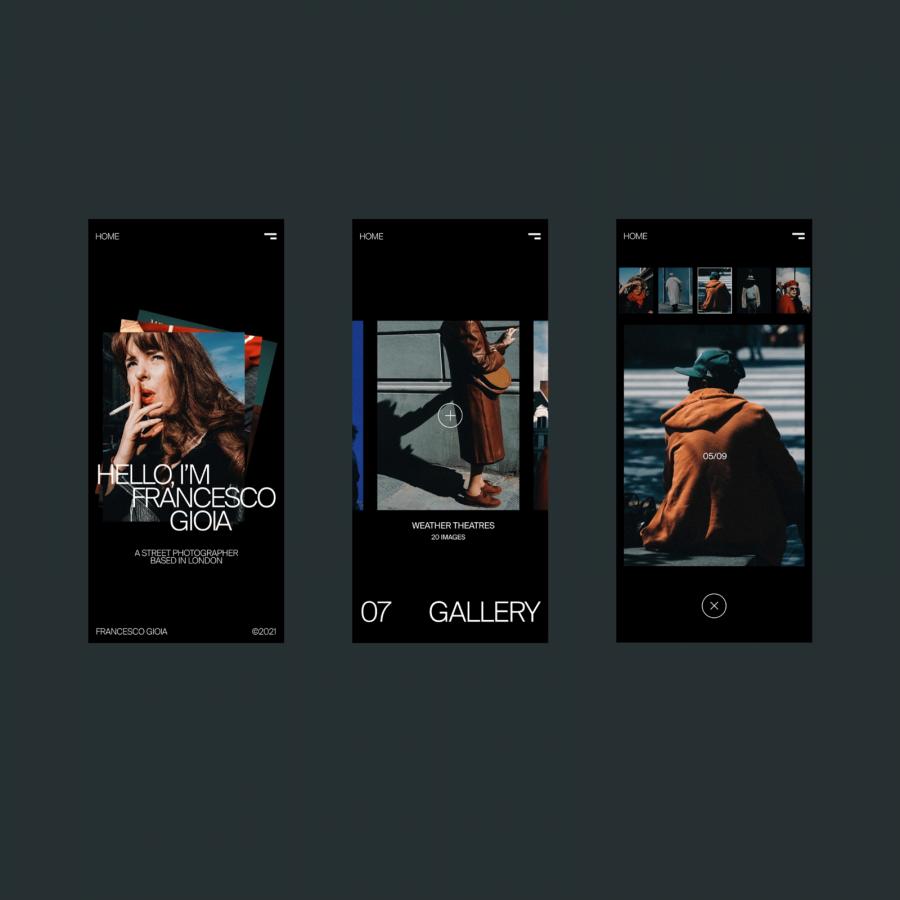 UX and web design for street photographer