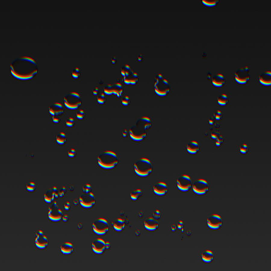 Liquid Chrome RGB Droplets in Photoshop