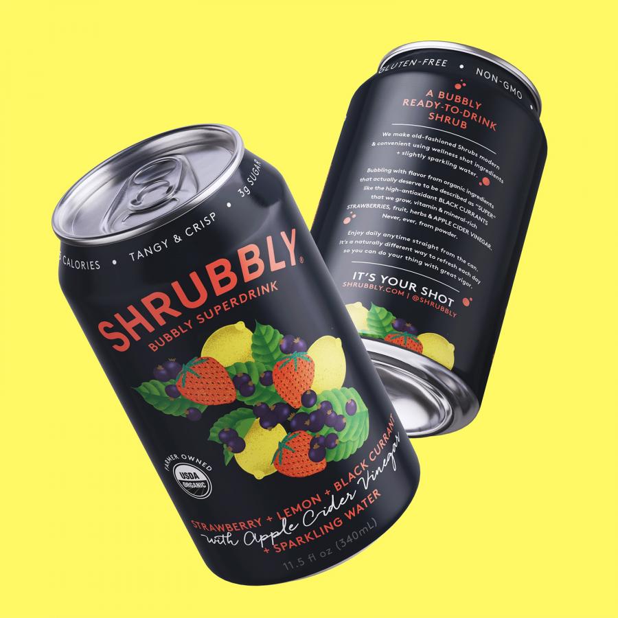 ROOK/NYC creates a wildly-unique design for ‘Bubbly Superdrink’ Shrubbly 