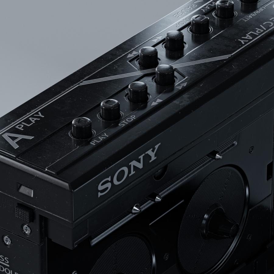 Music Time - Vintage Sony devices in 3D