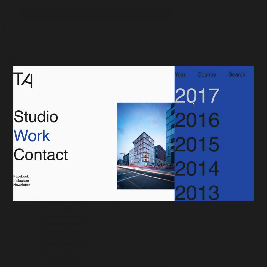 Visual identity and UX for TADAO ANDO Architect & Associates