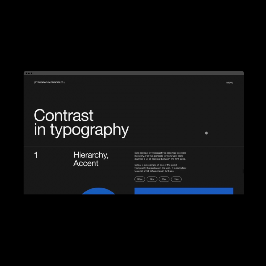 Typography principles by Obys Agency