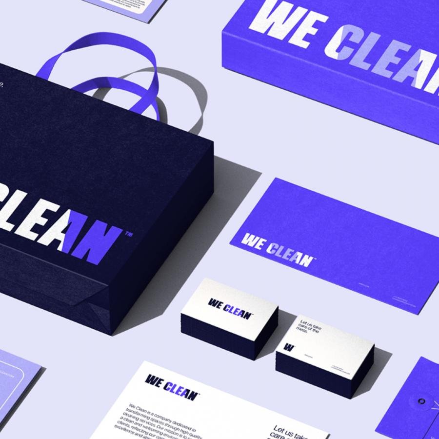 Modern Simplicity in Branding: We Clean’s Visual Identity