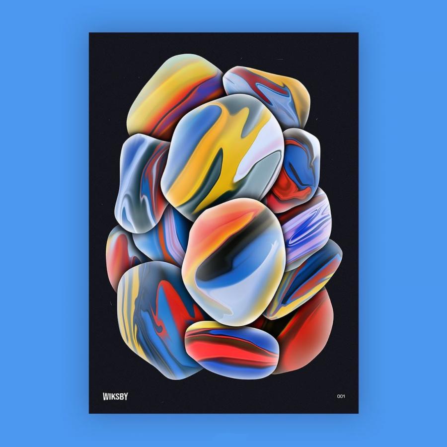 Experimental abstract posters by Wiksby