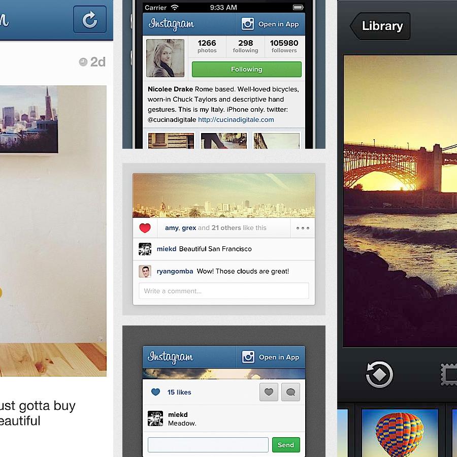 Close Look at Instagram's User Interface Design