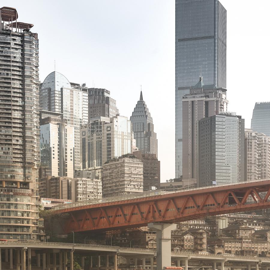 Voluminous Illusion of Chongqing, China - Architecture Photography