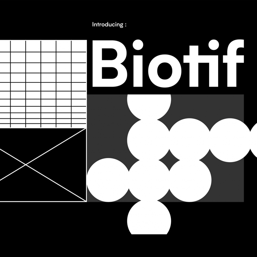Typography and Font Design: Biotif Typeface