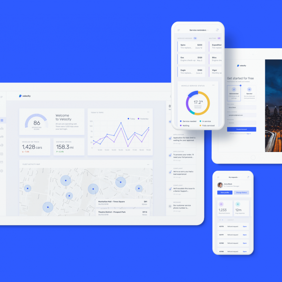 Meet Velocity: a UI kit and complete design system by InVision