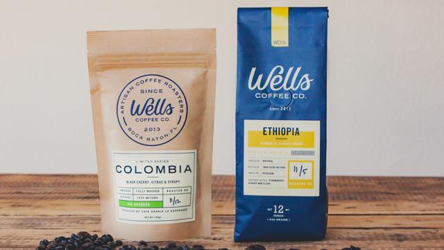 Wells Coffee Packaging Design