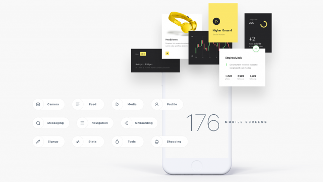MNML: a Free iOS UI Kit for Sketch, PS and XD