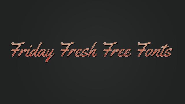 Friday Fresh Free Fonts - Anders, FFAD Matro, Zona Pro | Abduzeedo