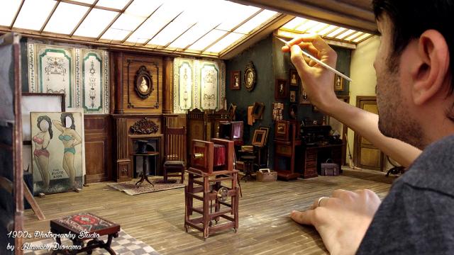 Re-creation of Miniature Photography Studios from the 1900s