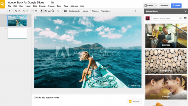 Adobe Stock: Integration with Google Slides and more