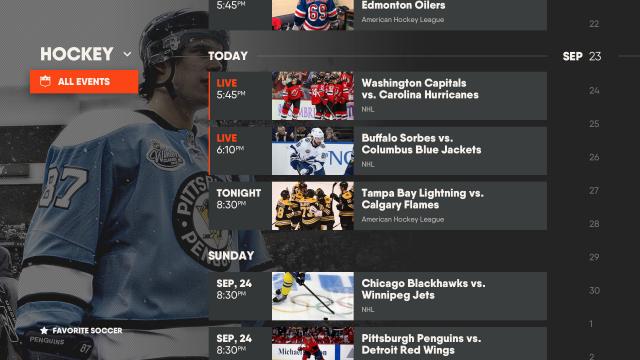 Visual and Interaction Design for Sports-Centric Internet TV Streaming