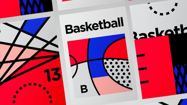 Minimalist Graphic Design - Basketball & Tennis