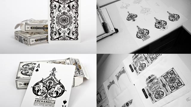 Illustrated Archangel Playing Cards