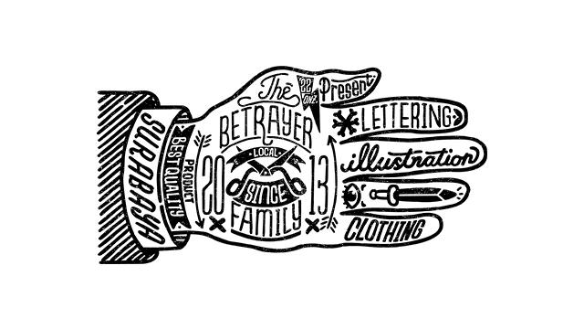 Rad Lettering Illustrations by Betrayer Family