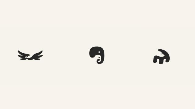 Clever Negative Space Animals