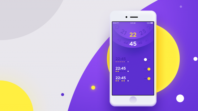 UI Inspiration: 09 Alarm Clock