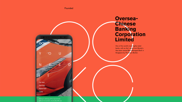 Web Design & UI/UX: OCBC Personal Banking Concept