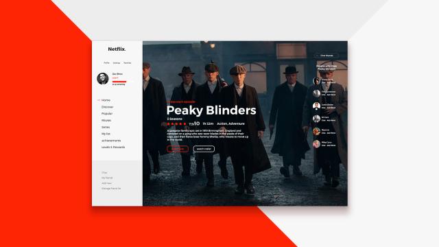 Netflix Redesign - Student Project