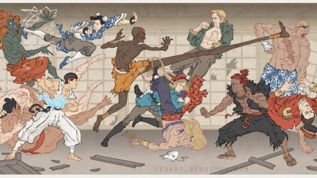 Pop Culture Ukiyo-e Heroes by Jed Henry