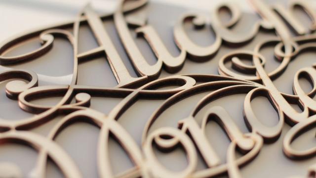 Lettering & Design by Future Marquetry