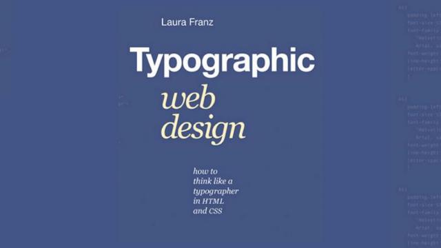 Typographic Web Design: How to Think Like a Typographer in HTML and CSS - Book Suggestion